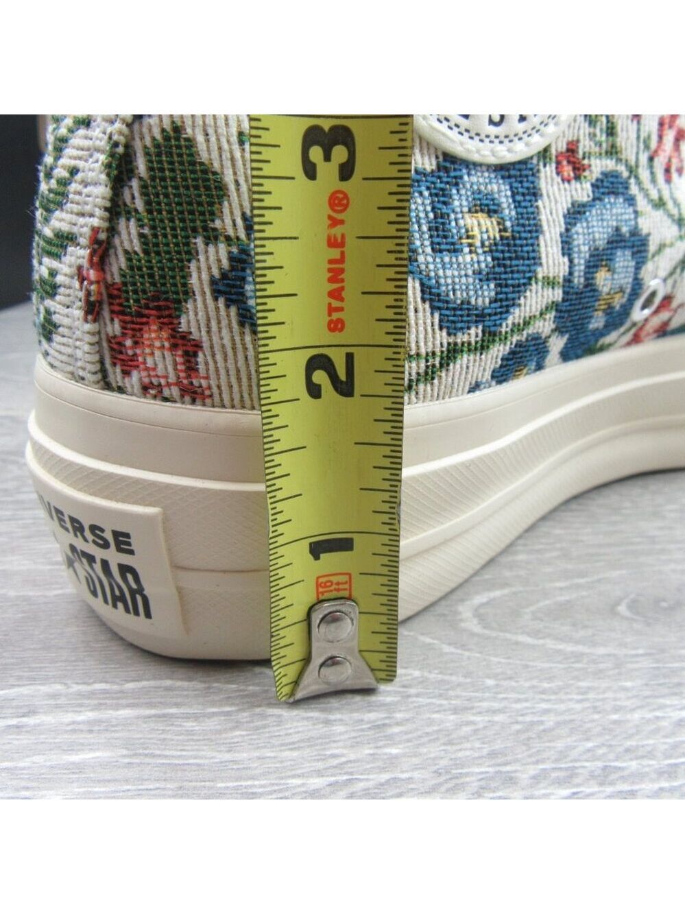 Converse CTAS Lift Platform Floral Tapestry Women's Size 8 Shoes NEW - Picture 11 of 15